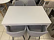 Кухонний стіл Фішер HPL U763 ST76 Сірий перламутровий 1200(1700)х800х750 мм, фото 2