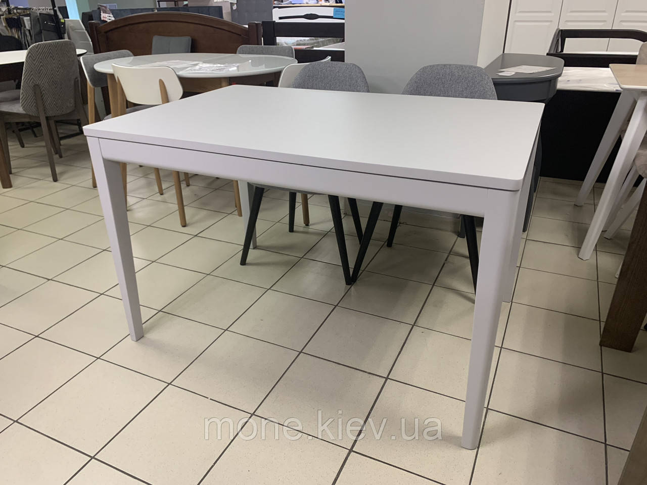 Кухонний стіл Фішер HPL U763 ST76 Сірий перламутровий 1200(1700)х800х750 мм