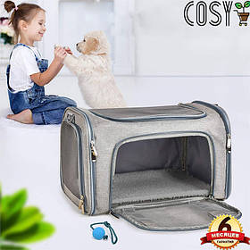 Сумка Переноска Для Кота та маленьких Собачок з Прозорими стінками. Рюкзак Для домашніх тваринних до 7 кг