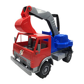 Дитяча машинка Екскаватор Х2 ORION 495OR з рухомим ковшем (Червоний)