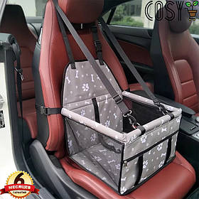Сумка в Авто Для Транспортування Живитних. Автокрісло Переноска Складана Для Перевезення Собаки Кішки.