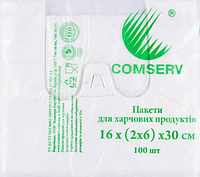 Пакет Майка Comserv 16х30 100 шт