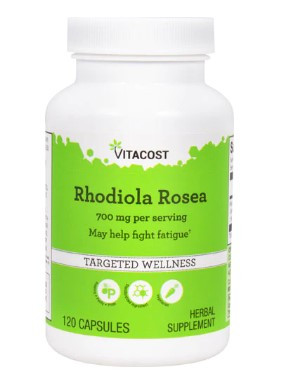 Vitacost Rhodiola Rosea Родіола рожева (золотий корінь) стандартизована 350 мг, 120 капсул
