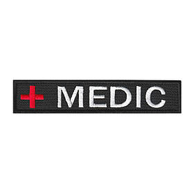 Вишитий нагрудний шеврон патч "MEDIC" на липучці