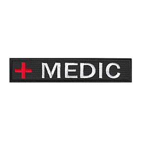 Вишитий нагрудний шеврон "MEDIC" на липучці