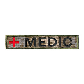 Вишитий нагрудний шеврон патч "MEDIC" на липучці