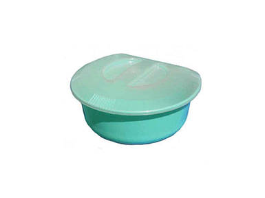 Миска пластикова 5л з кришкою та сіткою для зливу блакитн ТМ КОНСЕНСУС FG