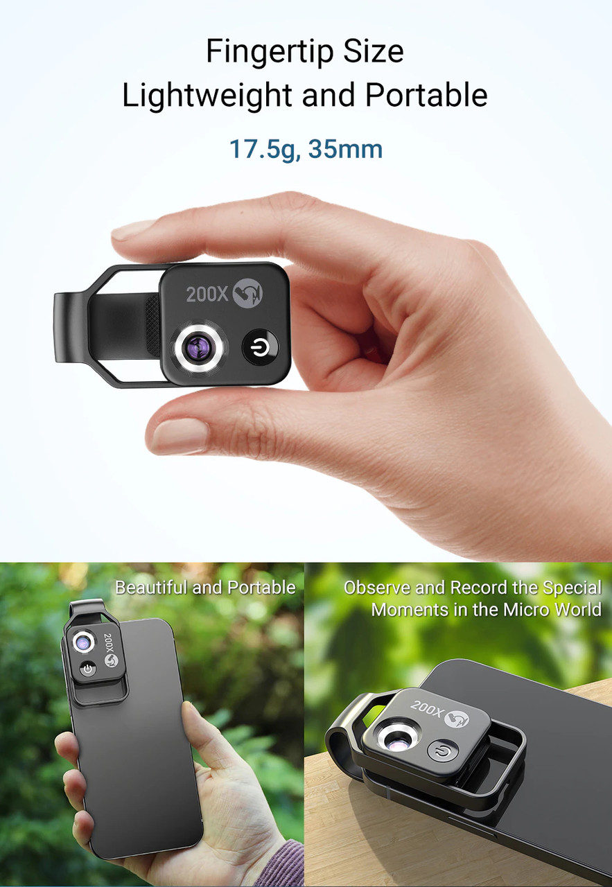 Микроскоп линза APEXEL Digital 200X для телефонов iPhone Samsung  (ID#1906737074), цена: 1220 ?, купить на Prom.ua