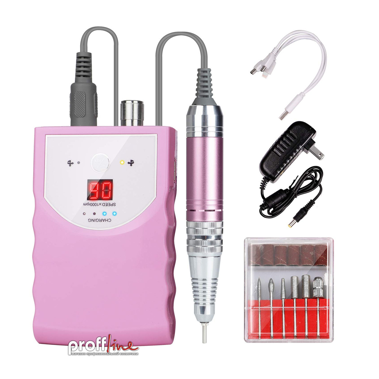 Фрезер для манікюру Nail Drill ZS-220 (Потужність 25W; 45000 об)