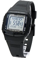 Мужские часы Casio DB-36-1ADF Чёрные с таймером и секундомером. Батарейка 10 лет.