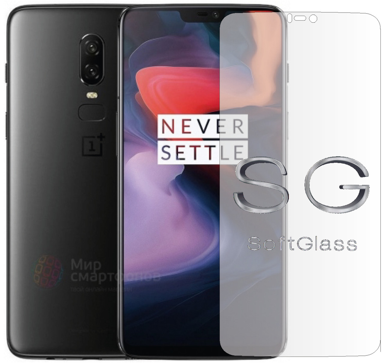 Бронеплівка OnePlus 6 на екран поліуретанова SoftGlass