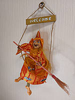 Лялька Баба-яга декоративна довжина 42 см