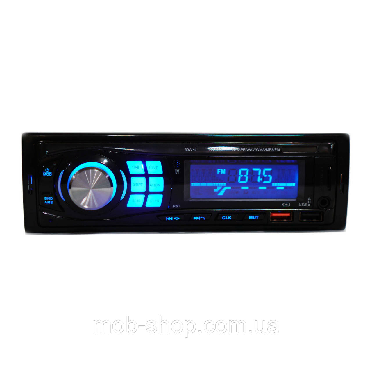 1 din Автомагнітола BT580 з Bluetooth потужна магнітола зі змінним RGB підсвічуванням 2 x USB + пульт