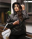 Модна жіноча куртка батальна   815 об, фото 2