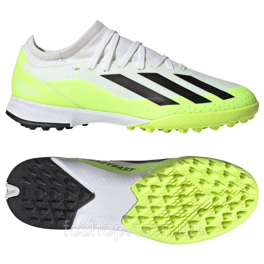 Сороконіжки дитячі ADIDAS X CRAZYFAST 3 TF IE1568, Білий, Розмір (EU) — 38 2/3