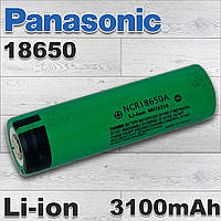 Аккумулятор 18650 Panasonic NCR 18650A 3100 mAh, Li-Ion, 5.9А, 3.7В