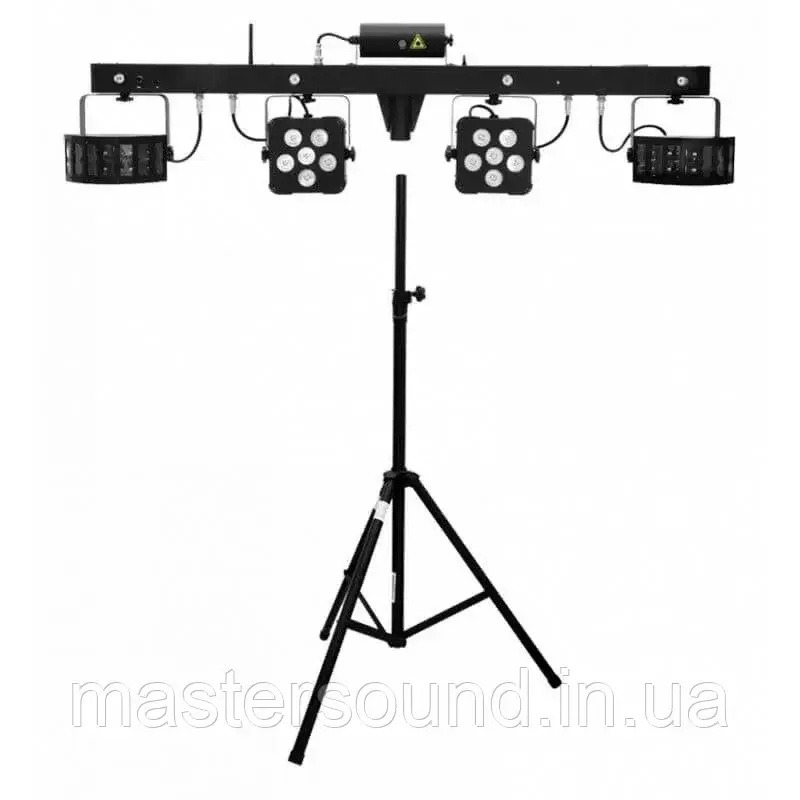 Световой комплект Eurolite Set-LED-KLS-Laser-Bar-FX-Light-Set-M-4-Speaker-System-Stand - фото 1 - id-p1906763034