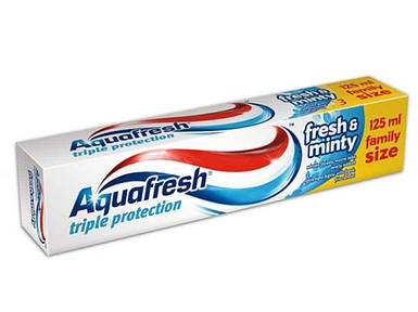 Зубна паста 125 мл Triple protection (Свіжість і мята) ТМ AQUAFRESH FG