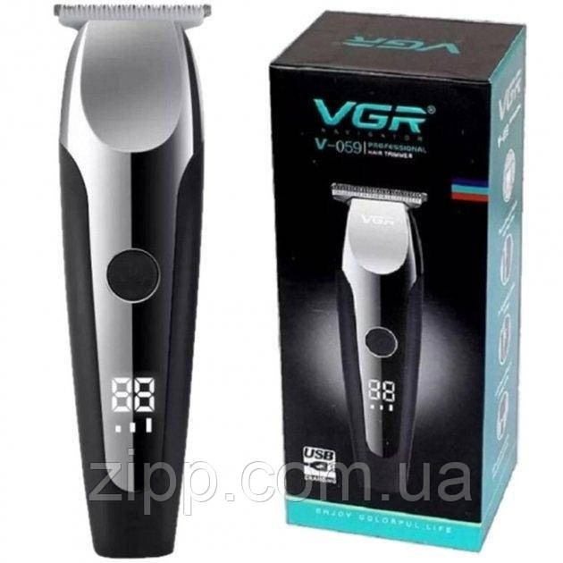 Акумуляторна машинка для стрижки VGR V-059, фото 1