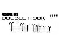 Крючок рыболовный (для удочки, рыбалки) двойной №4/0 (5шт/уп) арт.217-21-040 ТМ FISHING ROI FG