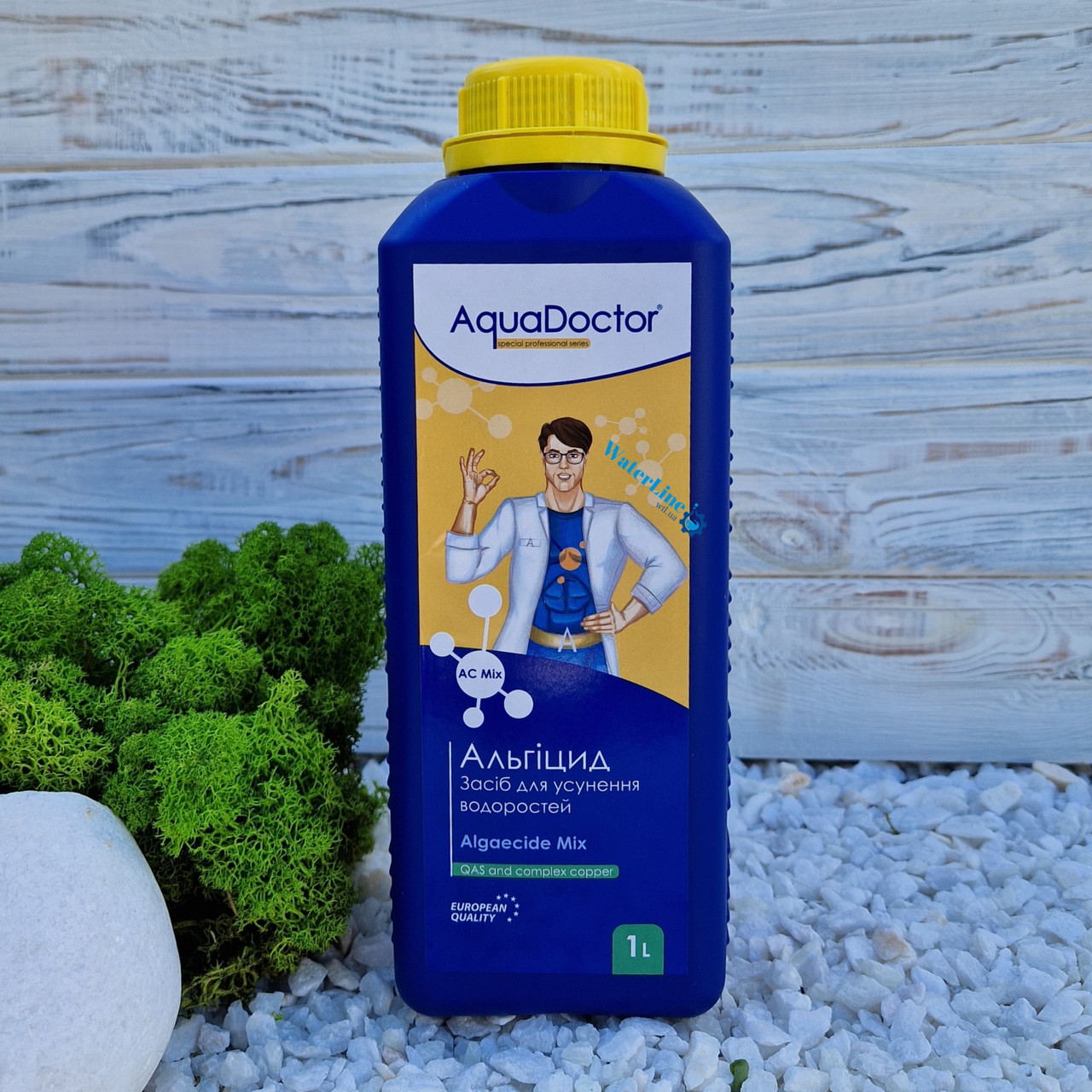 Рідка хімія для басейнів AquaDoctor AC MIX 1 л проти водоростей і зелені Аквадоктор