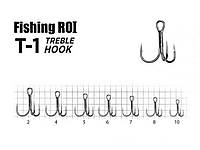 Крючок рыболовный (для удочки, рыбалки) тройной №10 Treble Hook T-1 BC (5шт/уп) 33-05-010 ТМ FISHING ROI FG