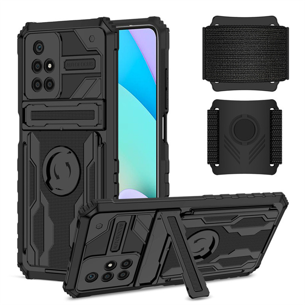Чохол-накладка Armor Case with Card Slot з тримачем на руку для Xiaomi Redmi 10, фото 1