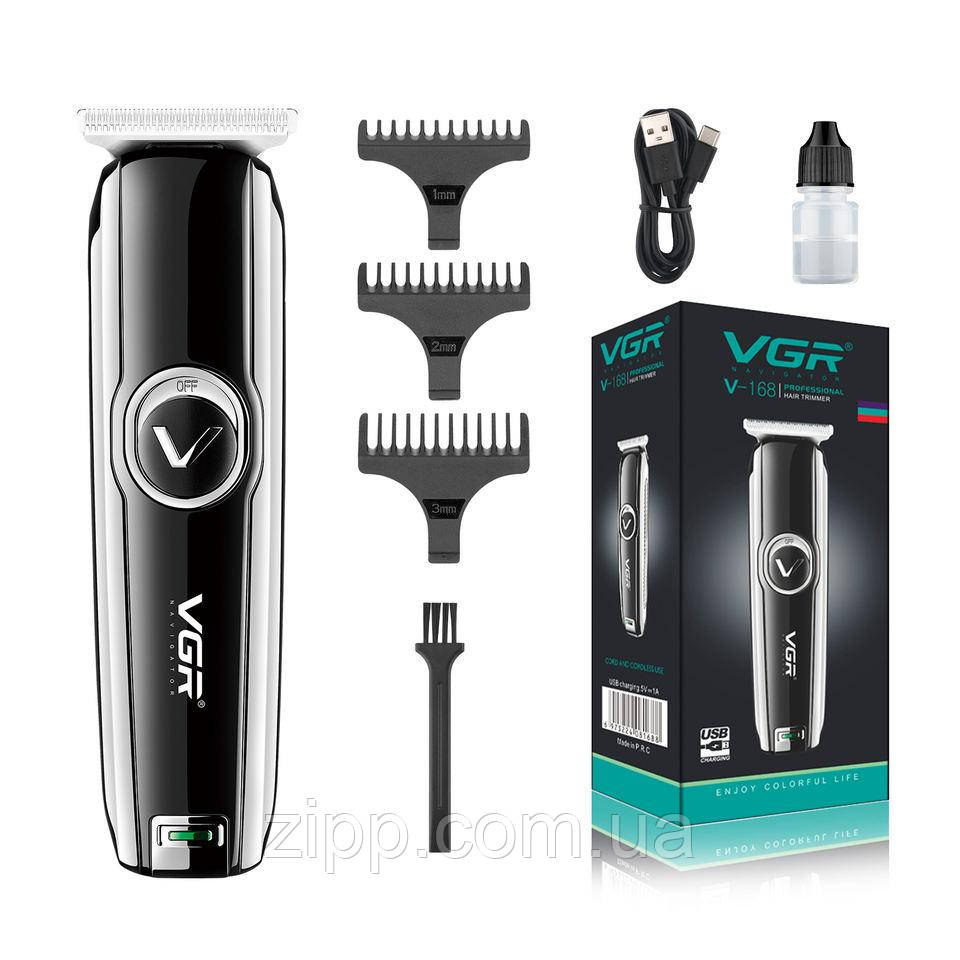 Машинка для стрижки волосся VGR V-168 акумуляторна, фото 1