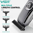 Машинка для стрижки волосся VGR V-168 акумуляторна, фото 4