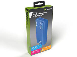 Павербанк (Power Bank) Tracer QC3.0-PD20W 20000mAh, 1 x USB/1 x Type-C вихід, MicroUSB/Type-C вхід, фото 1