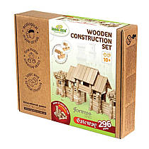 Конструктор дерев'яний для дітей В’їзна брама 296 деталей.Igroteco (900354)