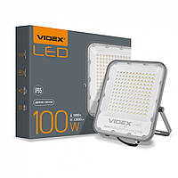 Светодионый прожектор VIDEX 100W 5000К IP65, Серый