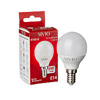 LED лампа SIVIO 5W G45 E14 4100K