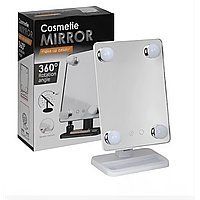 Компактное зеркало с подсветкой для макияжа MCH Cosmetie Mirror 360 Rotation Angel с LED подсветкой для дома