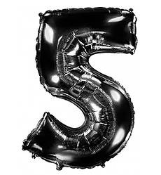 Кулька Цифра "5" (100 см), Іспанія, колір - чорний