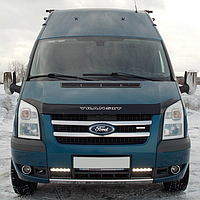 Накладки на решетку радиатора Carmos для Ford Transit 2000-2014 Хром решетки радиатора Форд Транзит 2шт