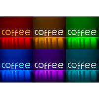 Неоновая вывеска "COFFEE" RGB (с контроллером)