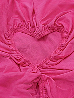 Однотонная Трикотажная простыня на резинке размером 180*200 см+25см цвета розовой фуксии