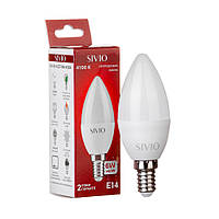 LED лампа SIVIO 6W C37 E14 4100K