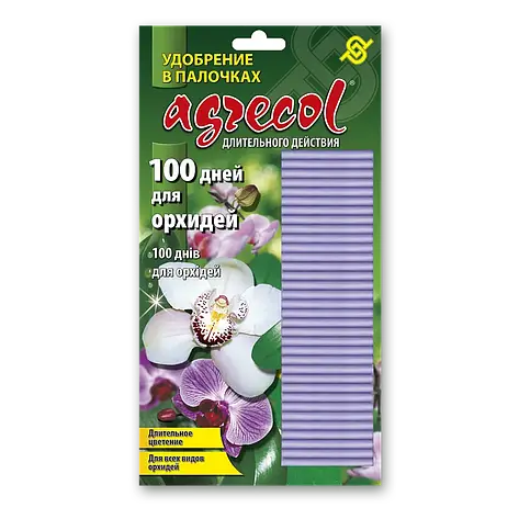Добриво в паличках для орхідей — 100 днів Agrecol 30 шт., фото 1