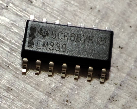 Счетверенный компаратор LM339 SOIC-14, фото 1