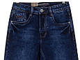 Джинси чоловічі класичні темно-синього кольору Baron Jeans, фото 3