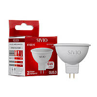 Светодиодная лампа SIVIO 6W MR16 GU5.3 4100K