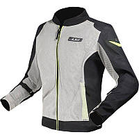 LS2 Airy Evo Lady Jacket Black Grey Yellow, XS Мотокуртка жіноча текстильна літня із захистом