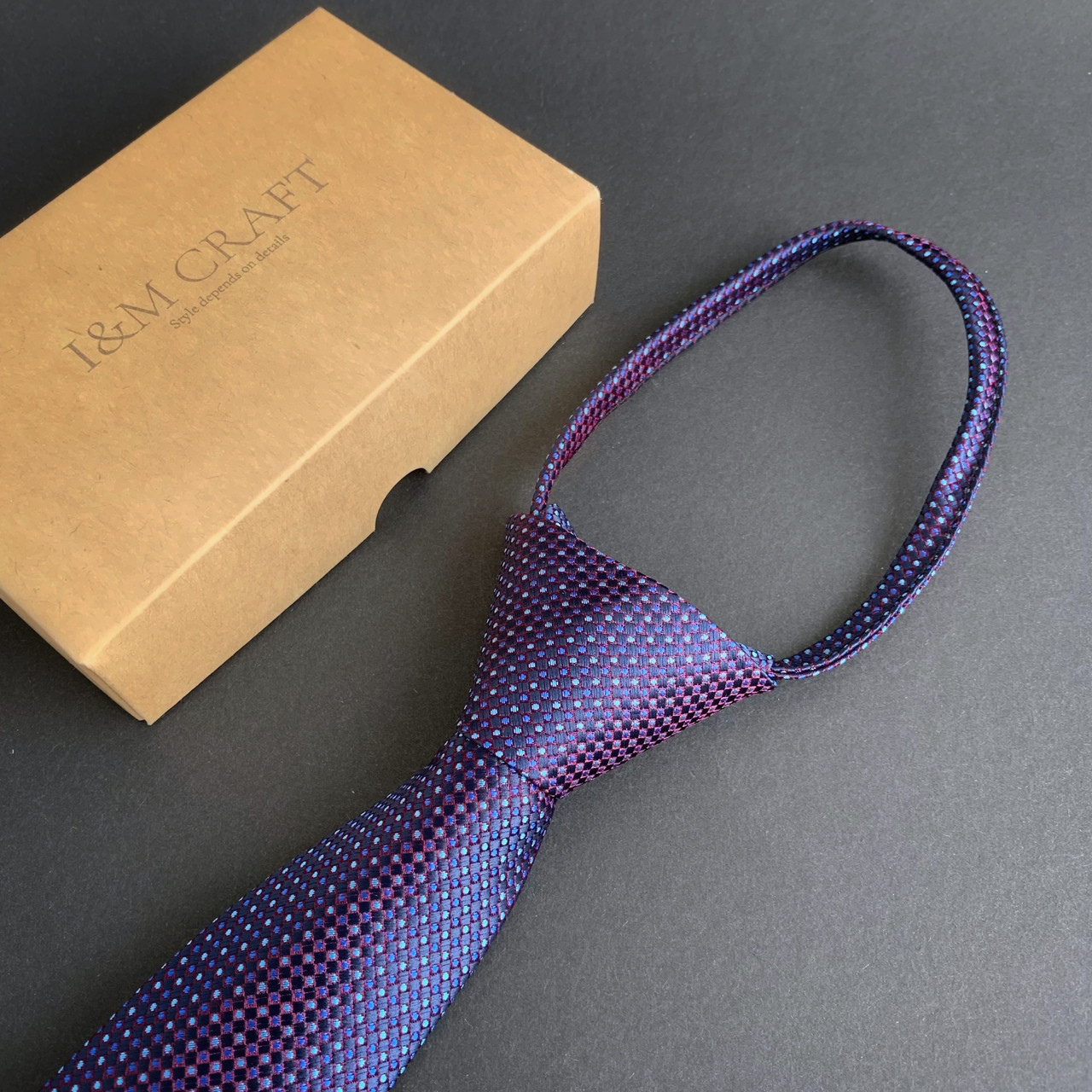 Галстук I&M Craft детский фиолетовый (020413) - фото 1 - id-p1906816080