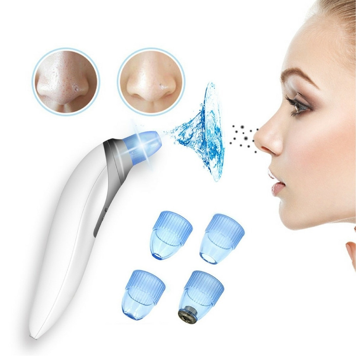 Вакуумный очиститель пор Derma Suction Аппарат для чистки лица пароочиститель вакууматор для пор ANK - фото 1 - id-p1906825725