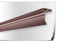 Карниз алюминиевый 2-рядный окрас с молдингом МАКС Шоколад 3м ТМ КАРДИНАЛ FG
