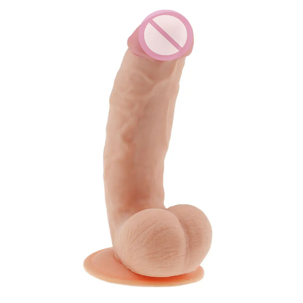 Фалоїмітатор реалістичний із мошок - The Ultra Soft Dude Flesh 8.5 "