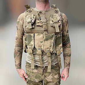 Розгрузка з 8 підсумками, сітка Cordura, Камуфляж, з розвантажувальною системою МОЛІ, тактичний жилет розвантажувальний, фото 2