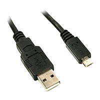 USB кабель Viewcon VW009, MicroUSB, 1.5 м., Черный